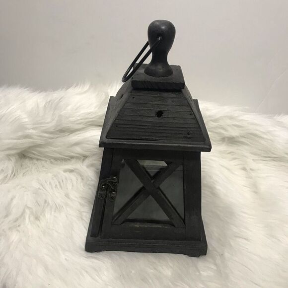 Home Decor Watch Tower Candle Holder Lantern Black - Picture 2 of 11